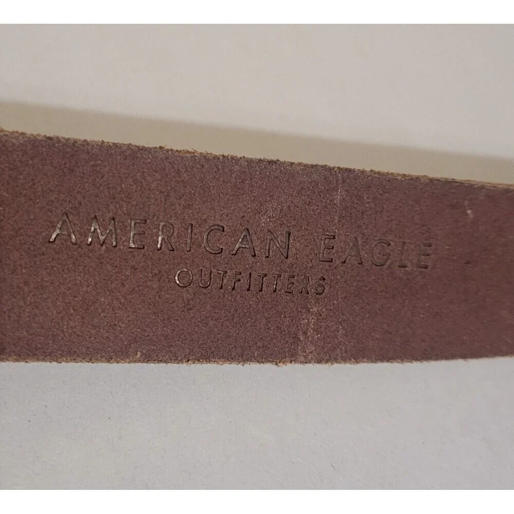 American Eagle Outfitters Belt 32in-36in Genuine Leather Brown‎ Classic Staple